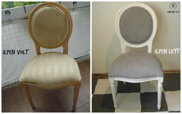 XVI Lajos szék előtte utána