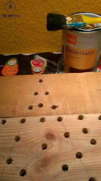 csillag lazúrozásra készen