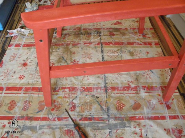 fekete rózsás fotel festés