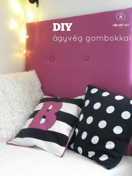 DIY ágyvég gombokkal