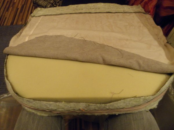 kagylófotel párna összeillesztés