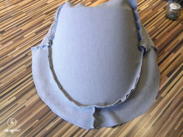 kagyló fotel varrot részek