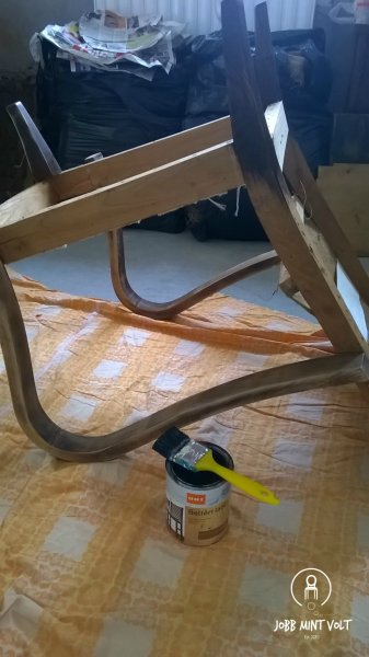 rumba fotel lazúrozás