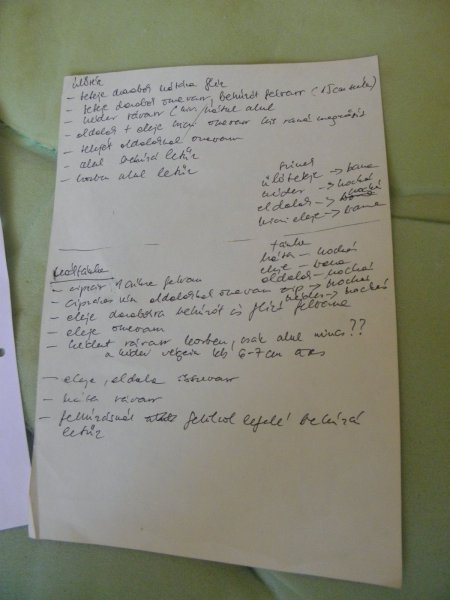 irodai szék vázlat