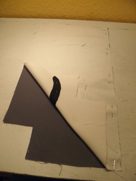 macskás táska eleje összevarrás