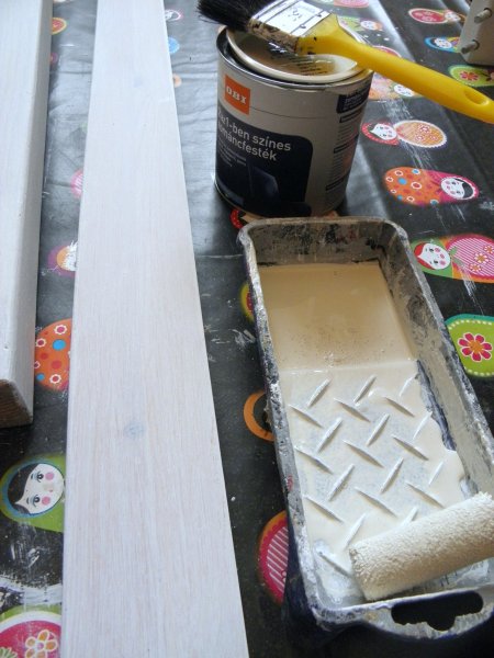 konzol asztal festés