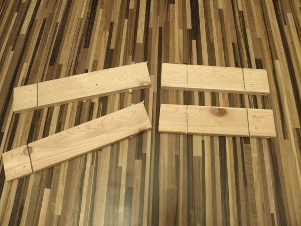 konzol asztal keret szétvágva